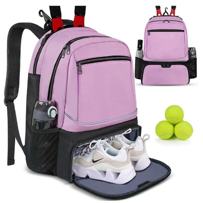 Zaino da tennis personalizzato per 2 racchette con spazio per scarpe separato per tenere racchette di squash di badminton
