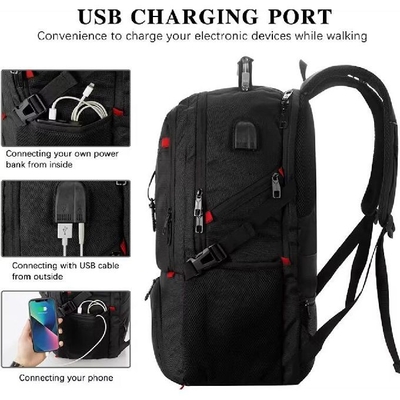 Sacchetto per sport fitness a misura, impermeabile, zaino per viaggi scolastici, con vano per scarpe, porta di ricarica USB