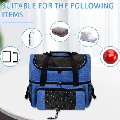 Borsa da bowling sportiva personalizzata Accessoiri extra per bowling due palle Borsa da bowling con porta palle imbottita