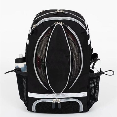 Zaino sportivo nero Zaino da calcio Zaino da basket Zaino con scompartimento per palle