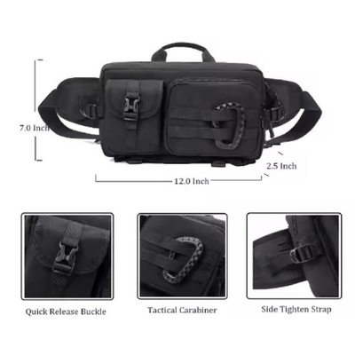 Uomini Outdoor Crossbody Fanny Pack versatile escursione petto cintura borsa sacchetto