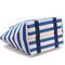 Il dispositivo di raffreddamento resistente del pranzo dell'acqua della tela dell'OEM insacca il blu ed il colore di White Stripes