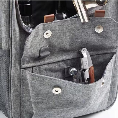 Borsa per il raffreddamento del vino isolato e impermeabile per 3 bottiglie