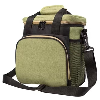 Sacchetto per pranzo isolato per ufficio poliestere elegante fitness impermeabile riutilizzabile sacchetto termico raffreddatore
