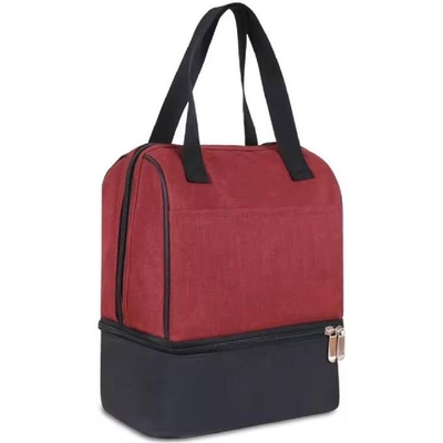 Acque resistenti riutilizzabili doppia cerniera ufficio scuola all' aperto donne uomini borsa da pranzo isolato fresco borsa tutti