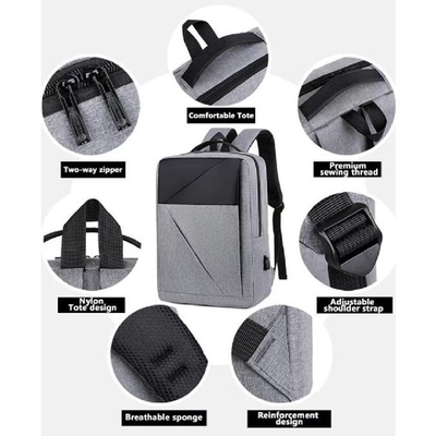 Borsa per notebook scolastici per esterno borsa da schiena grande capacità borsa portatile maschile borsa da schiena per studente