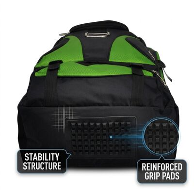 Zaino da basket imbottito con porta pallone esterno, rete, porta di ricarica USB, scomparto per laptop per studenti atleti e scuola