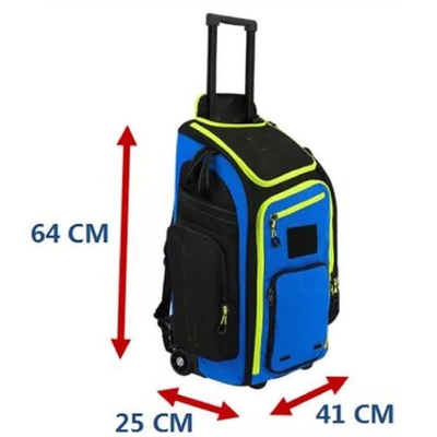 Compartimento impermeabile su ordinazione della scarpa di Kit Bag With Trolley Wheels del cricket