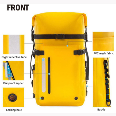 Borsa sportiva in nylon con sistema di carrello in alluminio e cinture regolabili